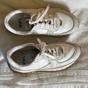 Madewell Cream Leather Sneakers